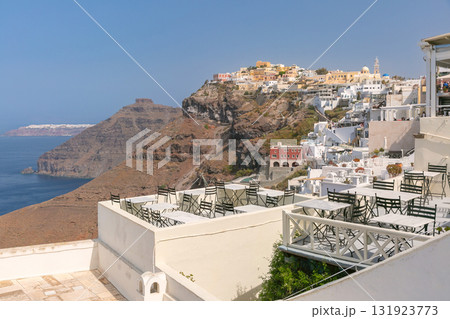 Caldera view from Fira in Santorini, Greece Caldera view from Fira in Santorini, Greece 131923773