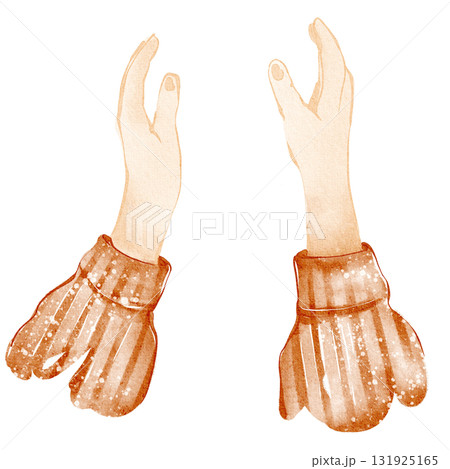 Watercolor cartoon illustration of a man stretching his hands forward. Human connection, help, care, support concept. Hand drawn Isolated design element for communication and relationship themes. Watercolor cartoon illustration of a man stretching his hands forward. Human connection, help, care, support concept. Hand drawn Isolated design element for communication and relationship themes. 131925165