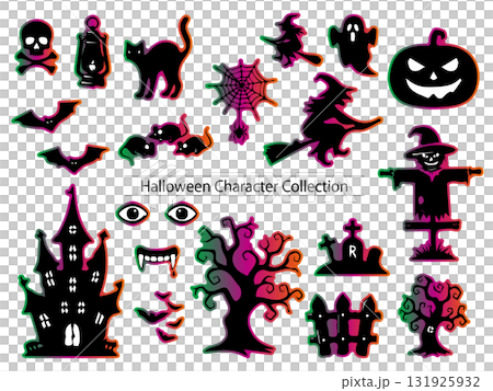 ハロウィン シルエット キャラクターセット 131925932