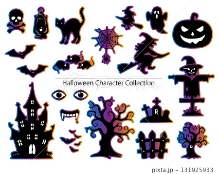 ハロウィン シルエット キャラクターセット 131925933