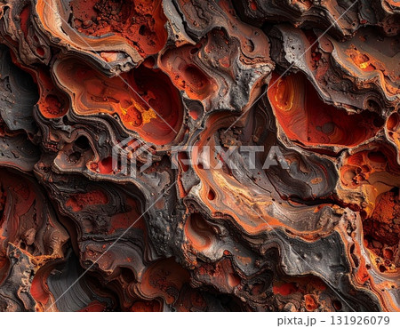赤い炎が渦巻く抽象的な背景 赤い炎が渦巻く抽象的な背景 131926079