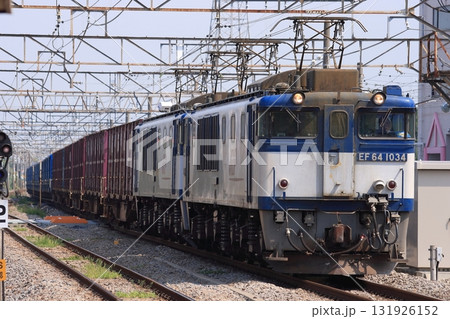 上越線を重連で走行するEF64形牽引の紙輸送列車(5789レ)_2010/8/18撮影 上越線を重連で走行するEF64形牽引の紙輸送列車(5789レ)_2010/8/18撮影 131926152