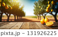 Lemon tree garden background created with generative Ai technology. 131926225