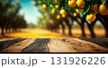 Lemon tree garden background created with generative Ai technology. 131926226