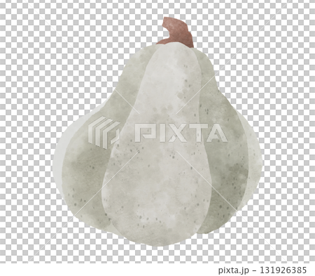 緑色のカボチャのイラスト 水彩風 緑色のカボチャのイラスト 水彩風 131926385