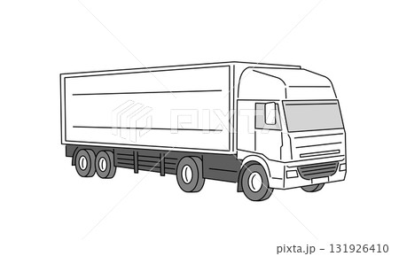 シンプルなトラックのイラスト 131926410