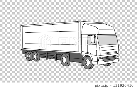 シンプルなトラックのイラスト 131926410