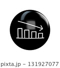 graph icon on white background 131927077