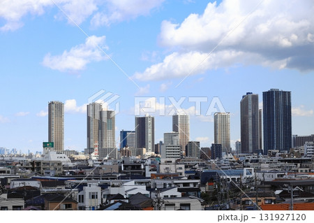 武蔵小杉高層ビル群　遠景　日吉公園より 131927120