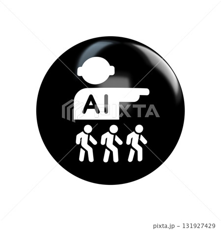 icon of people with ai bubble 131927429