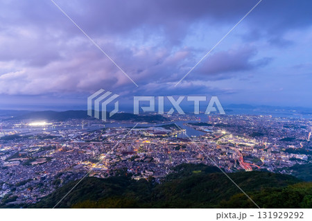 新日本3大夜景・福岡県皿倉山から望む都市風景 新日本3大夜景・福岡県皿倉山から望む都市風景 131929292