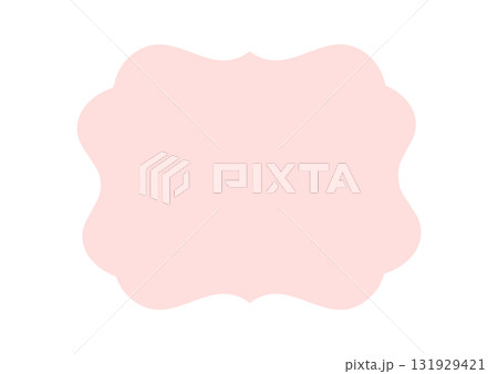 シンプルなフレーム枠イラスト素材 ピンク桜色 ベクターpng透明 シンプルなフレーム枠イラスト素材 ピンク桜色 ベクターpng透明 131929421