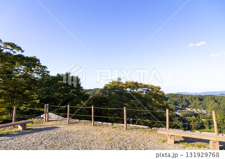 二本松城の本丸天守台から見た北側の景色 二本松城の本丸天守台から見た北側の景色 131929768