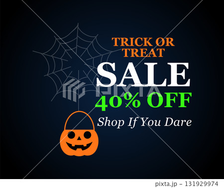 Trick or Treat Sale Halloween Design Trick or Treat Sale Halloween Design 131929974