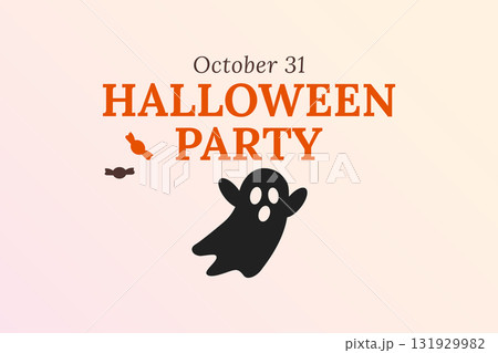 Halloween Party Ghost Illustration Design Halloween Party Ghost Illustration Design 131929982