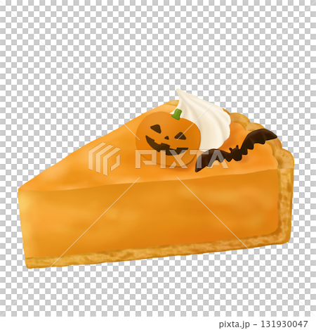 ハロウィンにビッタリなかぼちゃタルトイラスト 131930047