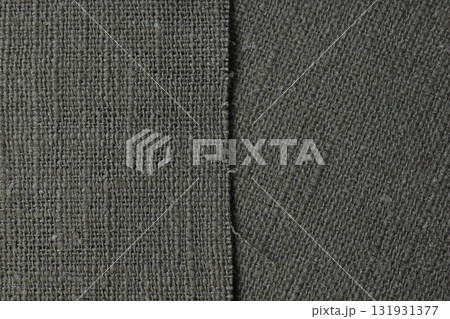 black hemp viscose natural fabric cloth color; sackcloth rough texture of textile fashion 131931377