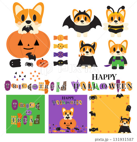 Corgi Dog Halloween Corgi Dog Halloween 131931587