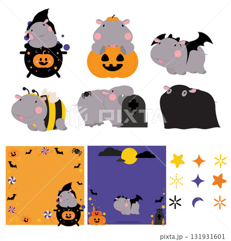 Hippo Halloween 131931601