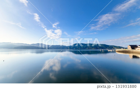 宮城県・朝の万石浦 131931880