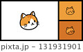 Cute Cartoon Cat Head Icon for Pets and Kids Character 131931901