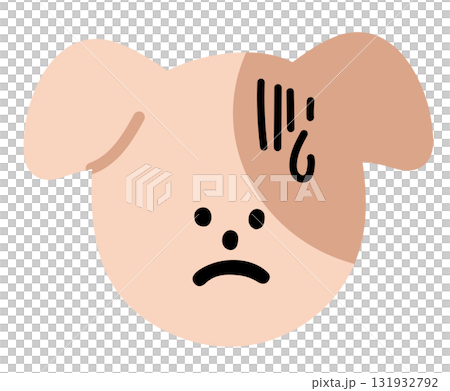 Illustration of puppy scared expression for cartoon characters, comic, pet shop, vet, emoji, mood, emotion, emotion, feelings, adopt and rescue animal, sticker, icon, dog face shape, foster home Illustration of puppy scared expression for cartoon characters, comic, pet shop, vet, emoji, mood, emotion, emotion, feelings, adopt and rescue animal, sticker, icon, dog face shape, foster home 131932792