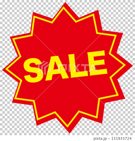紅色銷售圖示的插圖 131933724