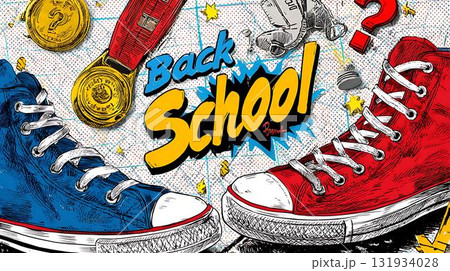 seamless pattern with doodle sweets 131934028