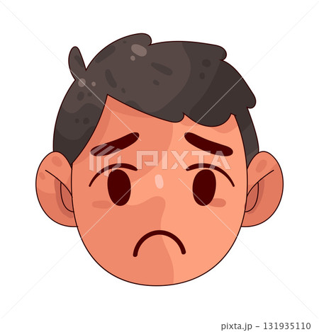 illustration of Sad Face illustration of Sad Face 131935110