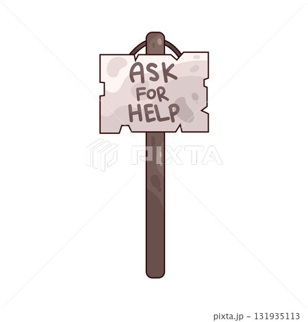 illustration of Asking for Help illustration of Asking for Help 131935113
