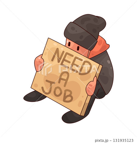 illustration of need a job illustration of need a job 131935123