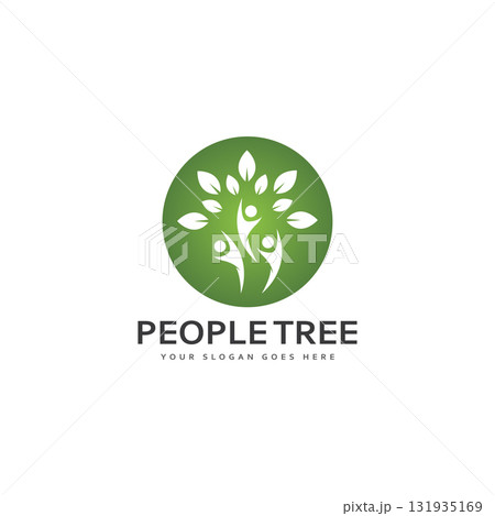 People Tree Vector Logo Template 131935169