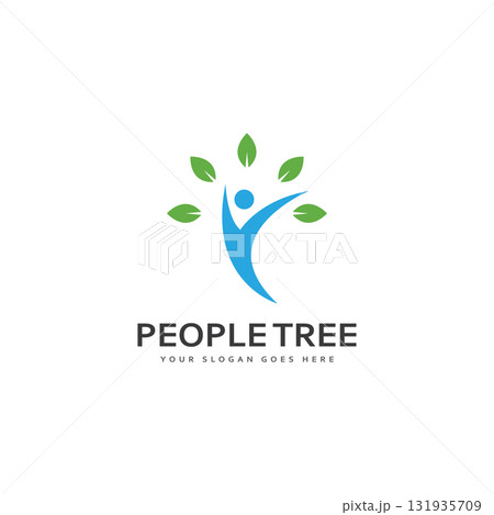 People Tree Vector Logo Template People Tree Vector Logo Template 131935709