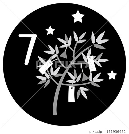 七夕のアイコンイラスト 131936432