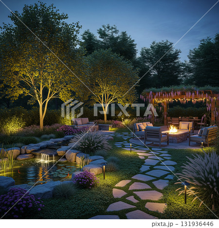 Beautiful landscape design 131936446