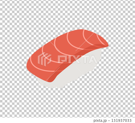 簡單的金槍魚壽司插圖向量 131937033