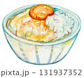 水彩で描いたたまごかけご飯 131937352