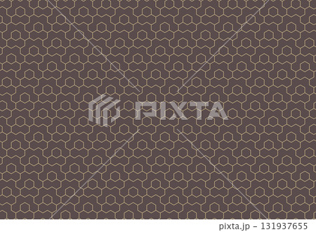 Seamless Vector Abstract Pattern With Hexagonal Shapes 131937655