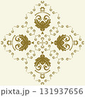 Damask Vector Background With Arabesques in Oriental Style 131937656