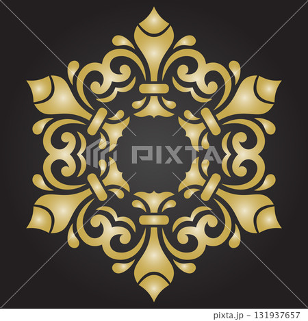 Classic Vector Fine Pattern With Various Arabesques 131937657