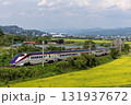 田園地帯を走る山形新幹線つばさ 131937672