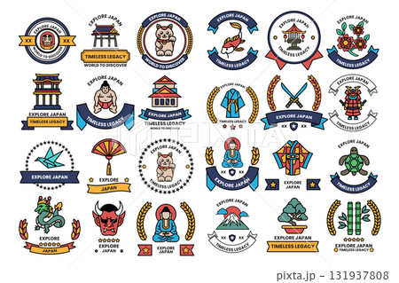 A collection of Japanese symbols and designs A collection of Japanese symbols and designs 131937808