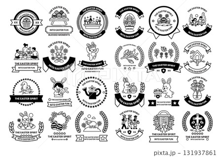 A collection of black and white symbols and shapes A collection of black and white symbols and shapes 131937861