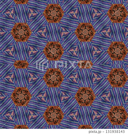 Turkish embroidery and batik art work for screen printing carpet, rug, fabric, tiles and flooring. Pattern design for the home decor, wrapping paper, curtains, wall covering etc 131938143