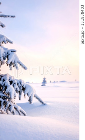 Snow-Covered Pine Tree Snow-Covered Pine Tree 131938403