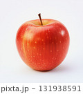 Fresh red apple on white background showcasing natural shine and color details for a healthy snack option 131938591