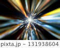 宇宙空間のワープをイメージした背景素材（ワームホール ・ブラックホールのイメージ） 131938604