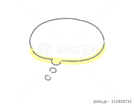 手描きの心の中の吹き出しイラスト素材 手描きの心の中の吹き出しイラスト素材 131938735