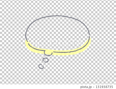 手描きの心の中の吹き出しイラスト素材 手描きの心の中の吹き出しイラスト素材 131938735