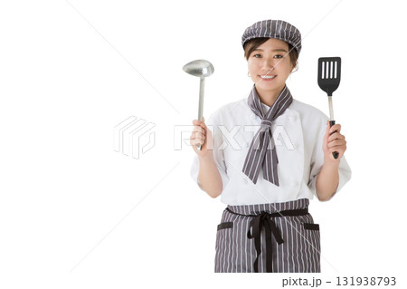 コックコートを着た女性 131938793